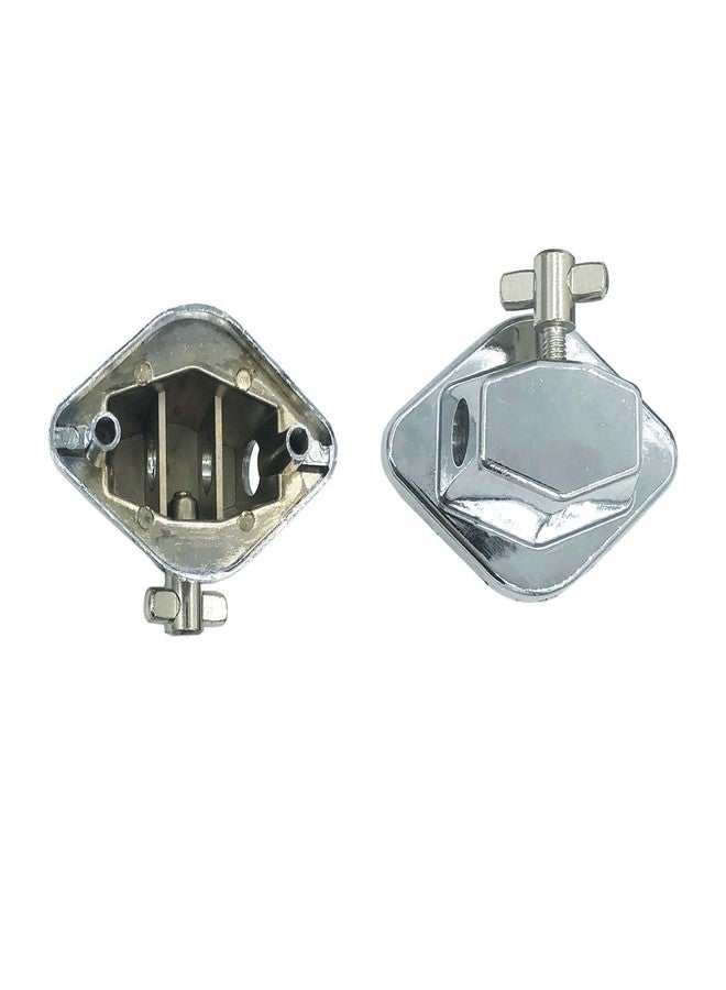 TUOREN 3 Pack Floor Tom Leg Mount Bracket with Screws Metal Tom Leg Base Floor Tom Leg Clamp Holder Percussion Drum Base Hardware Brackets - Image 4